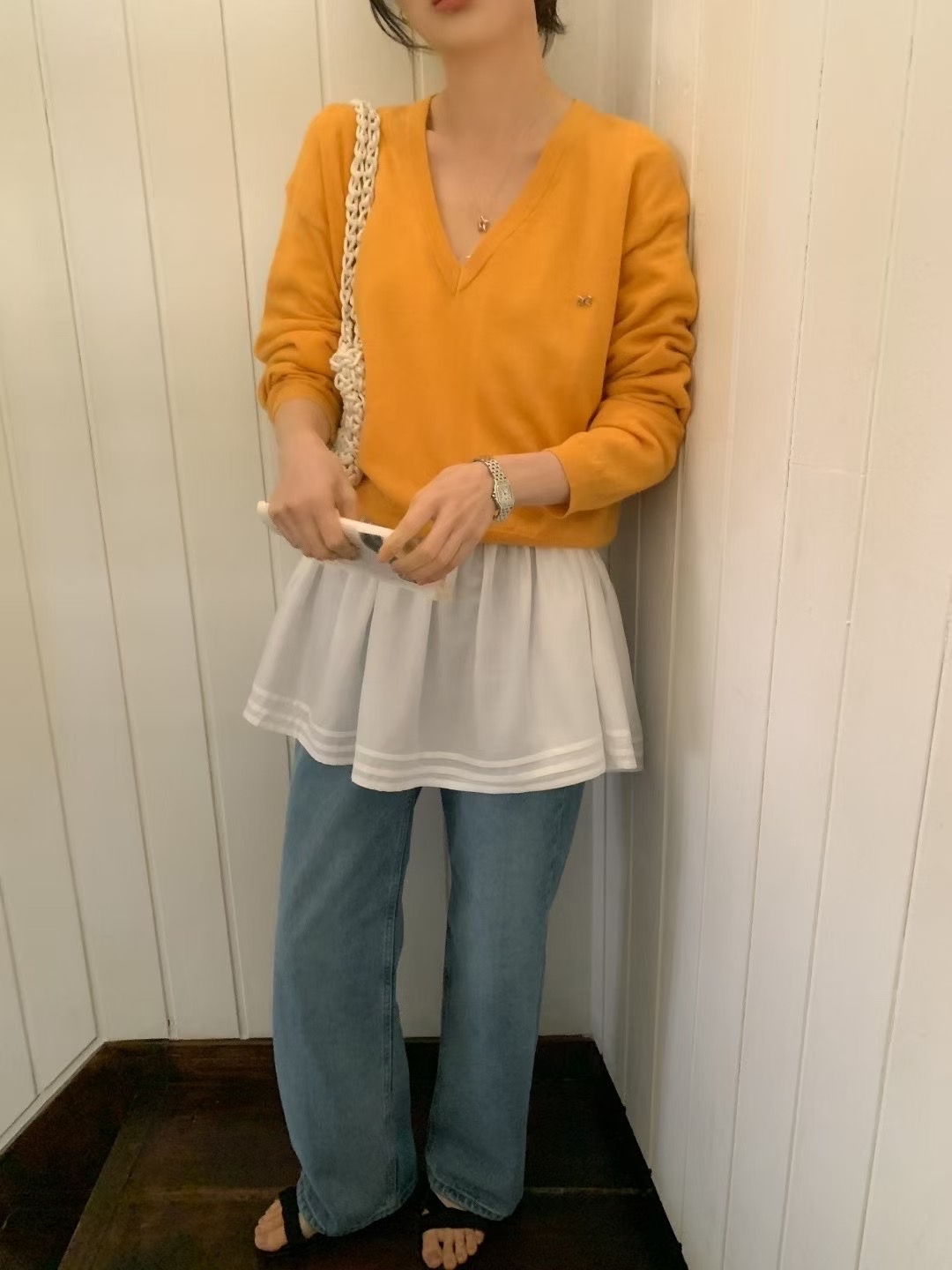 OUIR韓國直郵㊣女士新款職業25秋冬人氣推薦熱賣時尚針織衫OUIR針織衫