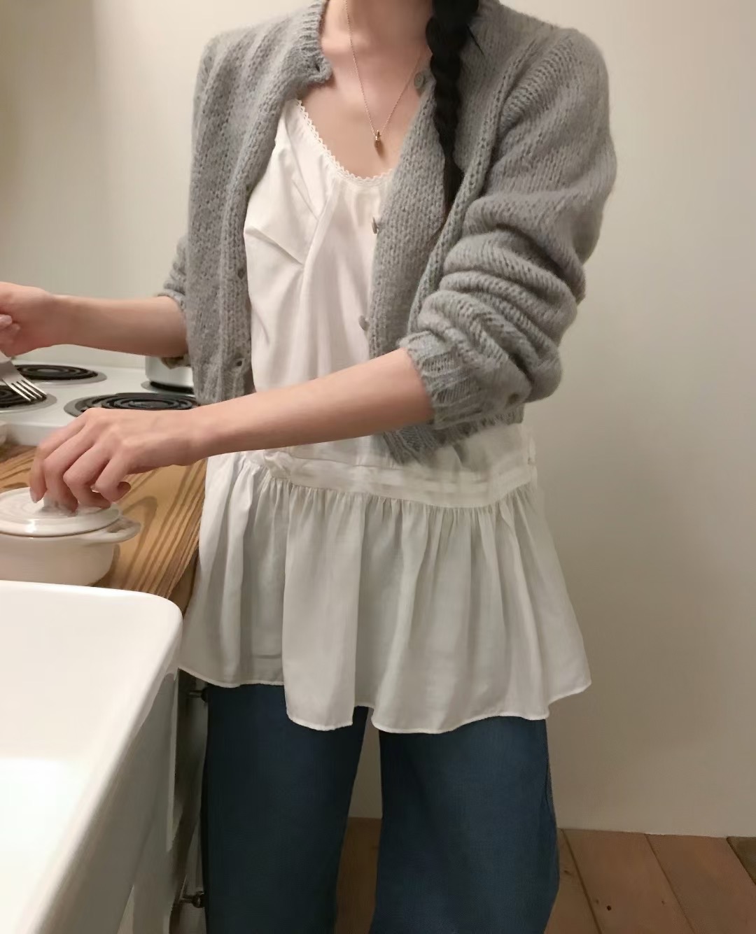 OUIR東大門㊣直郵女士新品人氣25秋冬熱賣時尚針織衫不含內搭OUIR針織衫圖色3