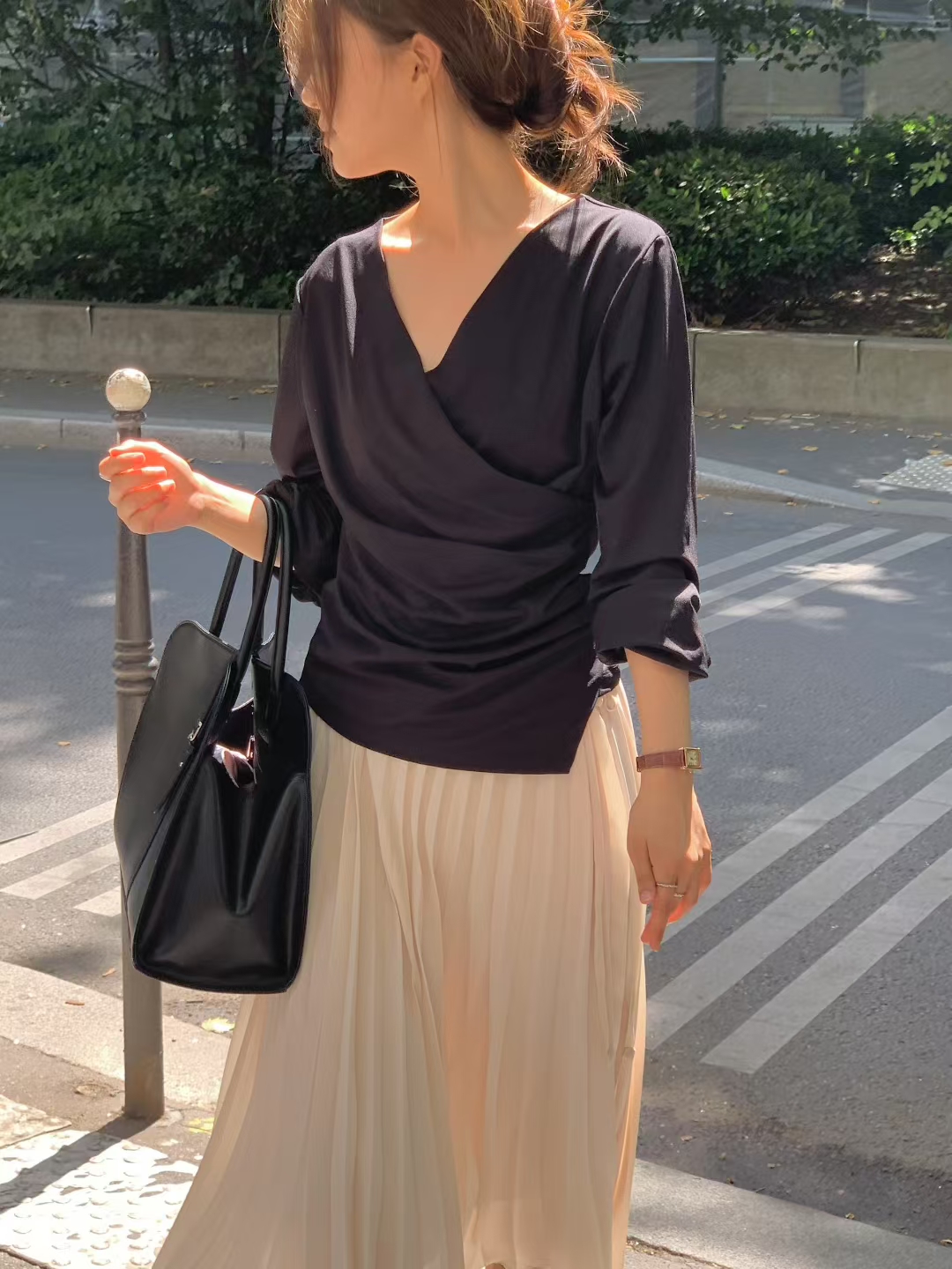ALL OVER東大門㊣代購女士新款推薦人氣休閑25秋冬襯衫蕾絲衫ALL OVER襯衫/蕾絲衫圖色1