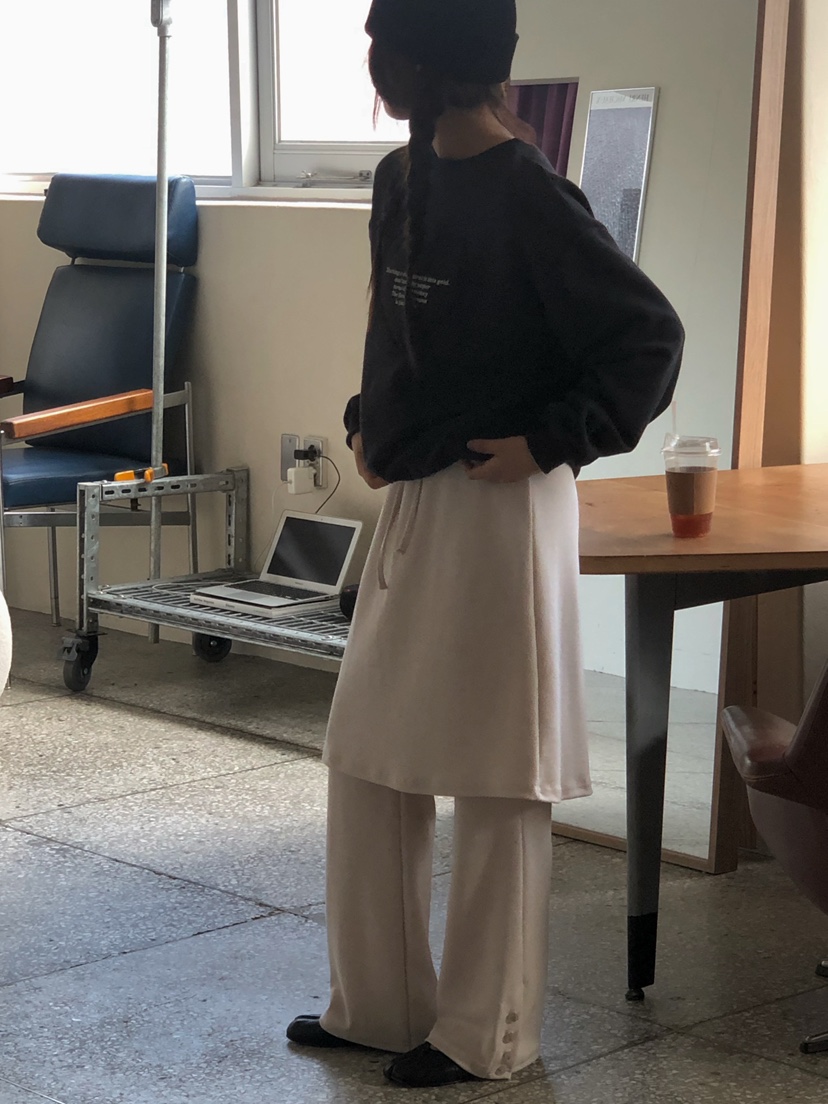 ONDO-P韓國代購㊣女裝新款時尚休閑推薦25秋冬熱賣裙褲紐扣ONDO-P裙褲