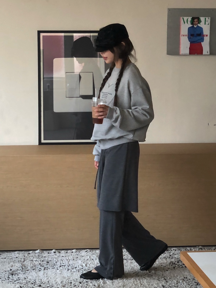 ONDO-P韓國代購㊣女裝新款時尚休閑推薦25秋冬熱賣裙褲紐扣ONDO-P裙褲