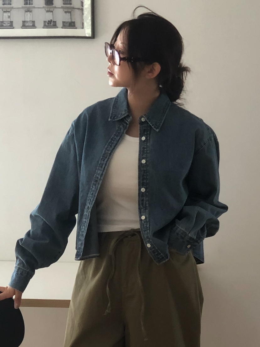 ONDO-P東大門㊣實拍女士新款真品休閑推薦職業襯衫蕾絲衫短款ONDO-P襯衫/蕾絲衫