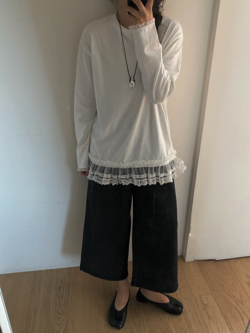 ONDO-P韓國直郵㊣女士新品推薦休閑25秋冬長袖T恤不含腰帶ONDO-P長袖T恤