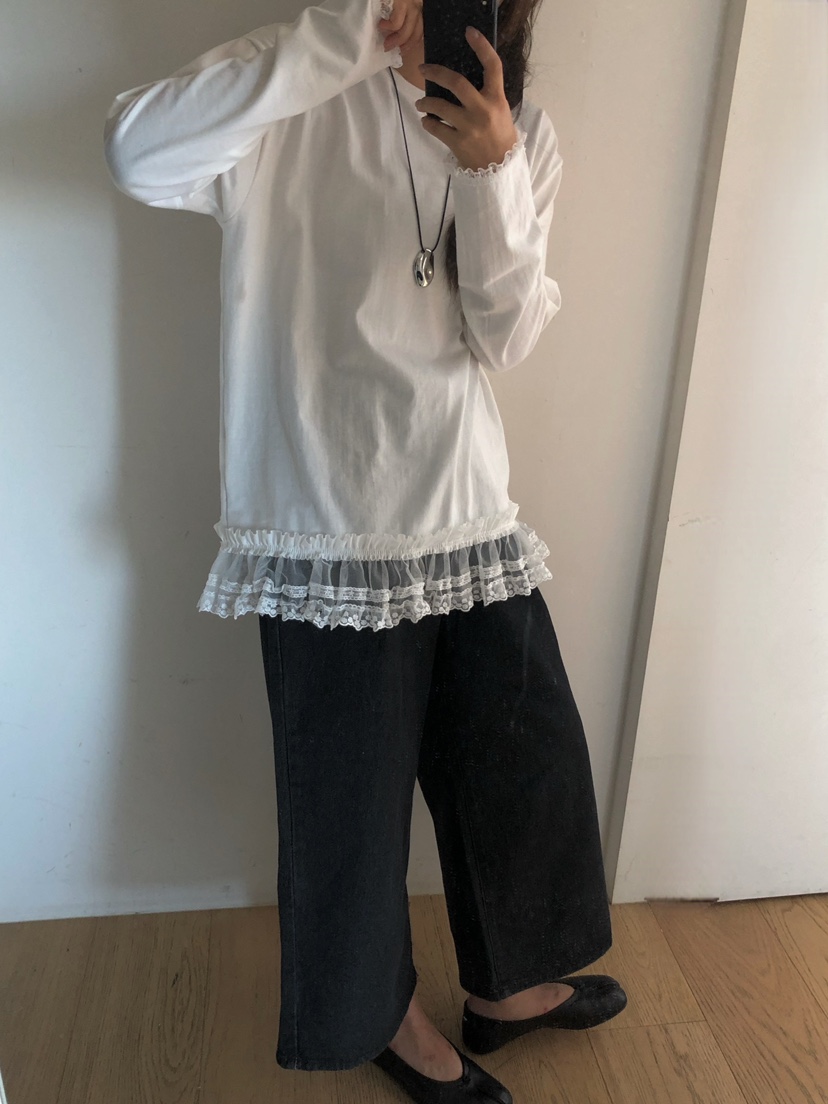 ONDO-P韓國直郵㊣女士新品推薦休閑25秋冬長袖T恤不含腰帶ONDO-P長袖T恤