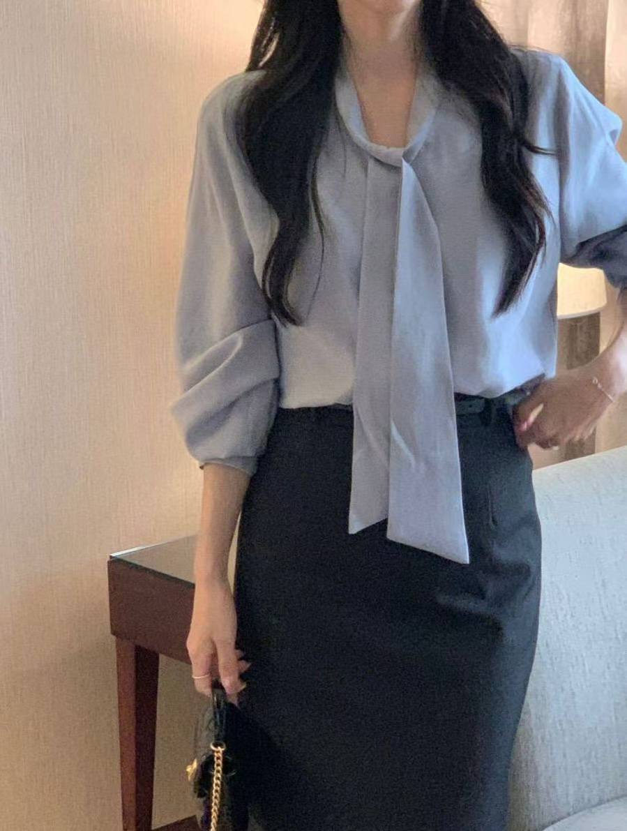 GLOWY東大門㊣代購女士新品推薦職業真品人氣25秋冬襯衫蕾絲衫GLOWY襯衫/蕾絲衫
