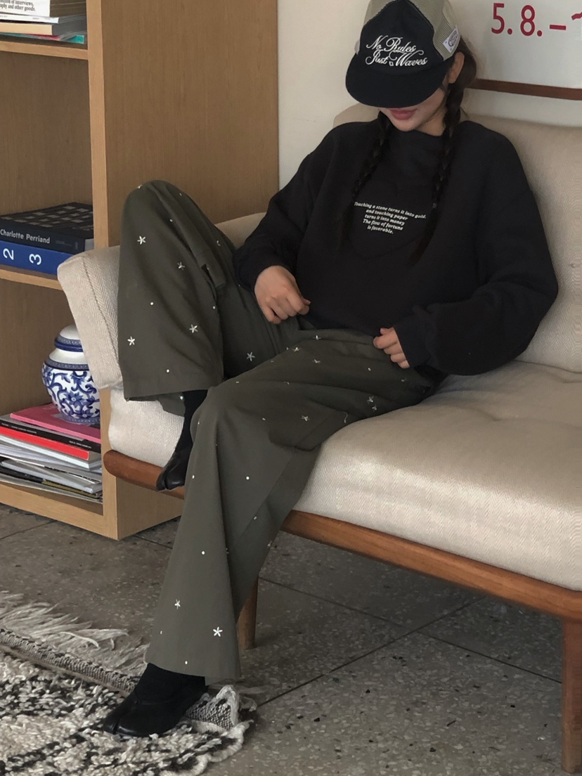 ONDO-P韓國代購㊣女士新品真品人氣熱賣25秋冬時尚職業休閑褲ONDO-P休閑褲