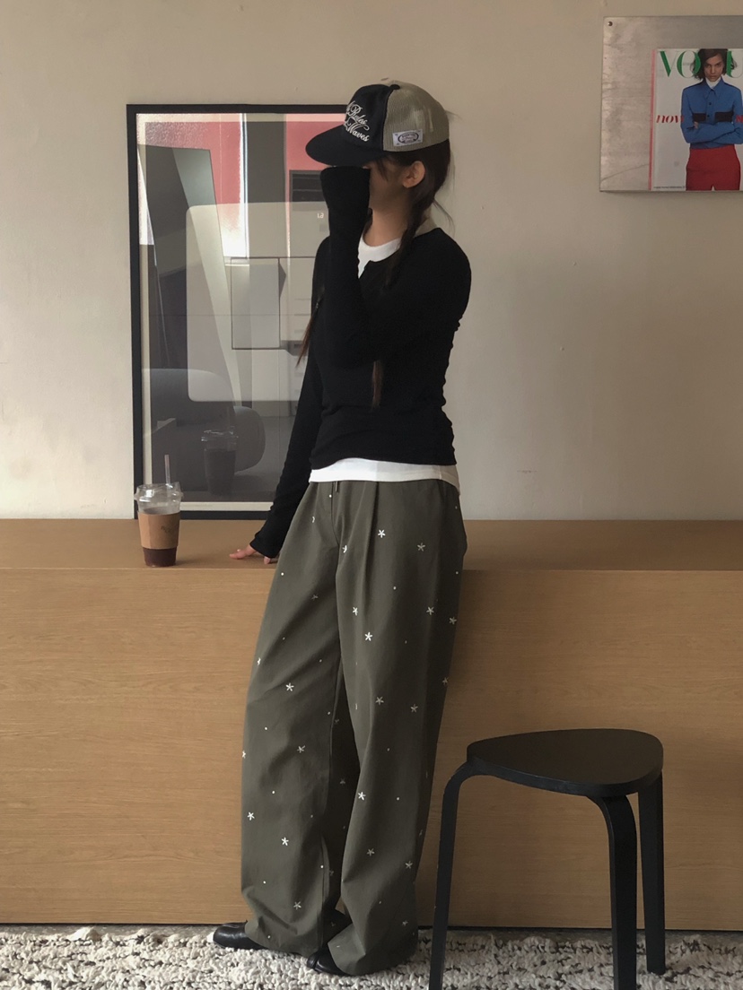ONDO-P韓國代購㊣女士新品真品人氣熱賣25秋冬時尚職業休閑褲ONDO-P休閑褲