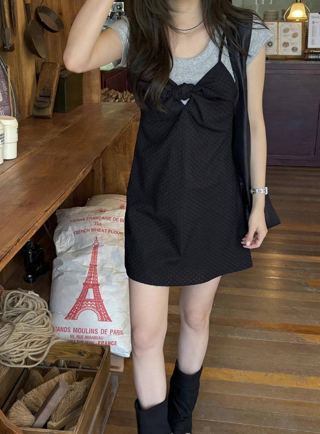 GLOWY東大門㊣實拍女裝新款人氣時尚推薦休閑連衣裙不含內搭GLOWY連衣裙圖色3
