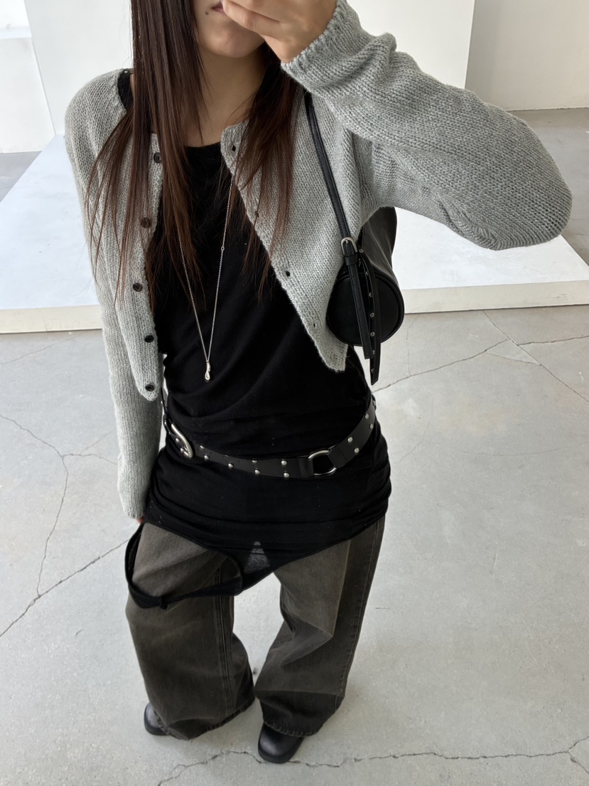 ACME韓國代購㊣女裝新品25秋冬時尚人氣熱賣真品休閑針織衫ACME針織衫