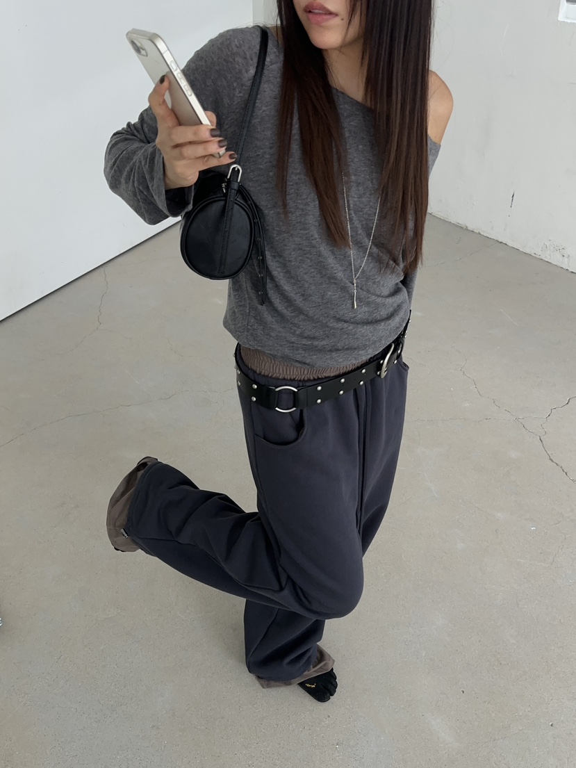 ACME韓國代購㊣女裝新品時尚職業25秋冬推薦熱賣人氣休閑褲ACME休閑褲