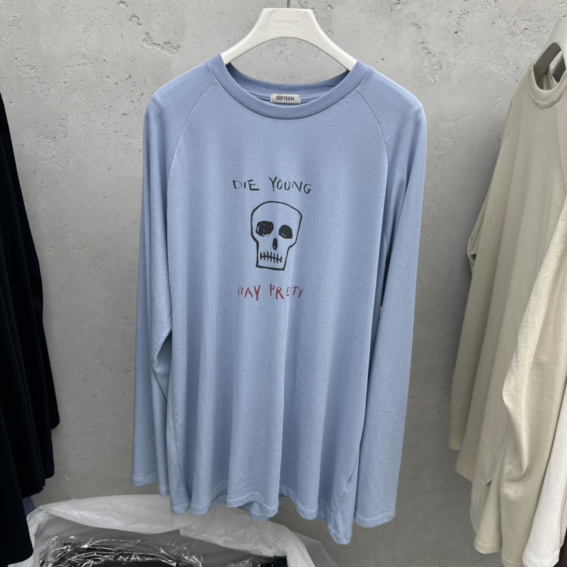 6PENCE-P韓國代購㊣女士新款人氣熱賣真品休閑推薦長袖T恤SIXTEEN-6PENCE長袖T恤圖色3