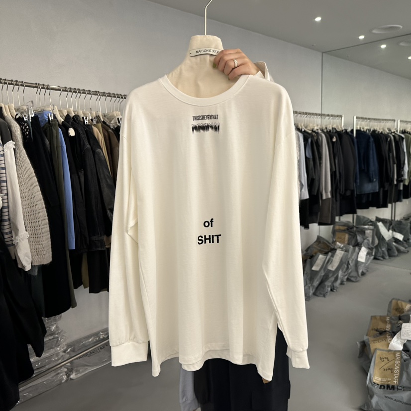 DOUBLE STANDARD/LE SMOKING/MAISONSTAFF東大門㊣直郵女裝新品職業長袖T恤MAISONSTAFF長袖T恤圖色1