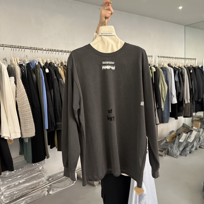 DOUBLE STANDARD/LE SMOKING/MAISONSTAFF東大門㊣直郵女裝新品職業長袖T恤MAISONSTAFF長袖T恤圖色3
