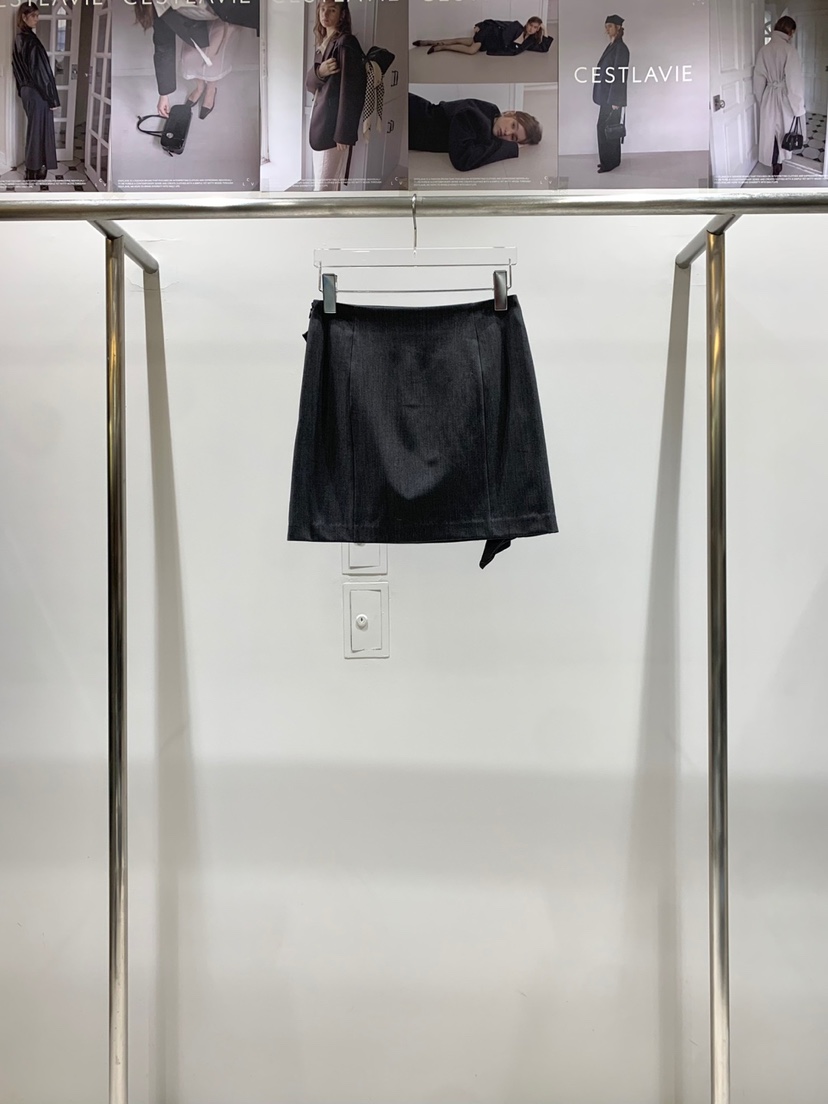 CESTLAVIE東大門㊣代購女裝新品人氣休閑25秋冬時尚短裙荷葉邊CESTLAVIE短裙