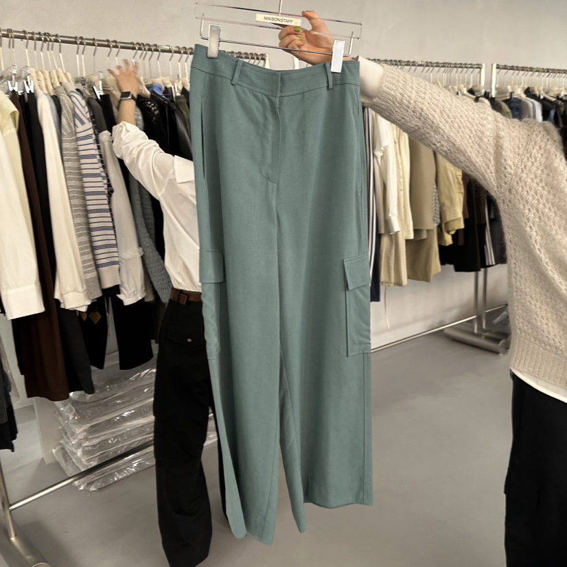 DOUBLE STANDARD/LE SMOKING/MAISONSTAFF東大門㊣直郵女裝新品真品休閑褲MAISONSTAFF休閑褲