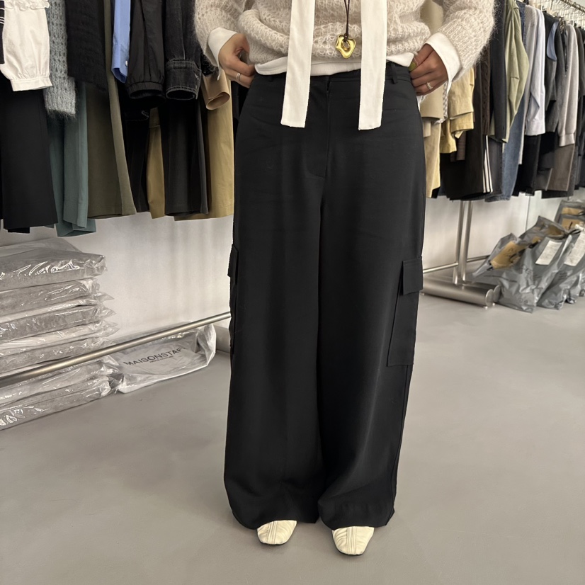 DOUBLE STANDARD/LE SMOKING/MAISONSTAFF東大門㊣直郵女裝新品真品休閑褲MAISONSTAFF休閑褲圖色2
