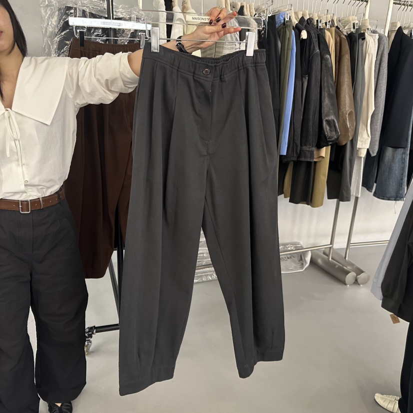 DOUBLE STANDARD/LE SMOKING/MAISONSTAFF韓國直郵㊣女士新品熱賣休閑褲兔子MAISONSTAFF休閑褲圖色2