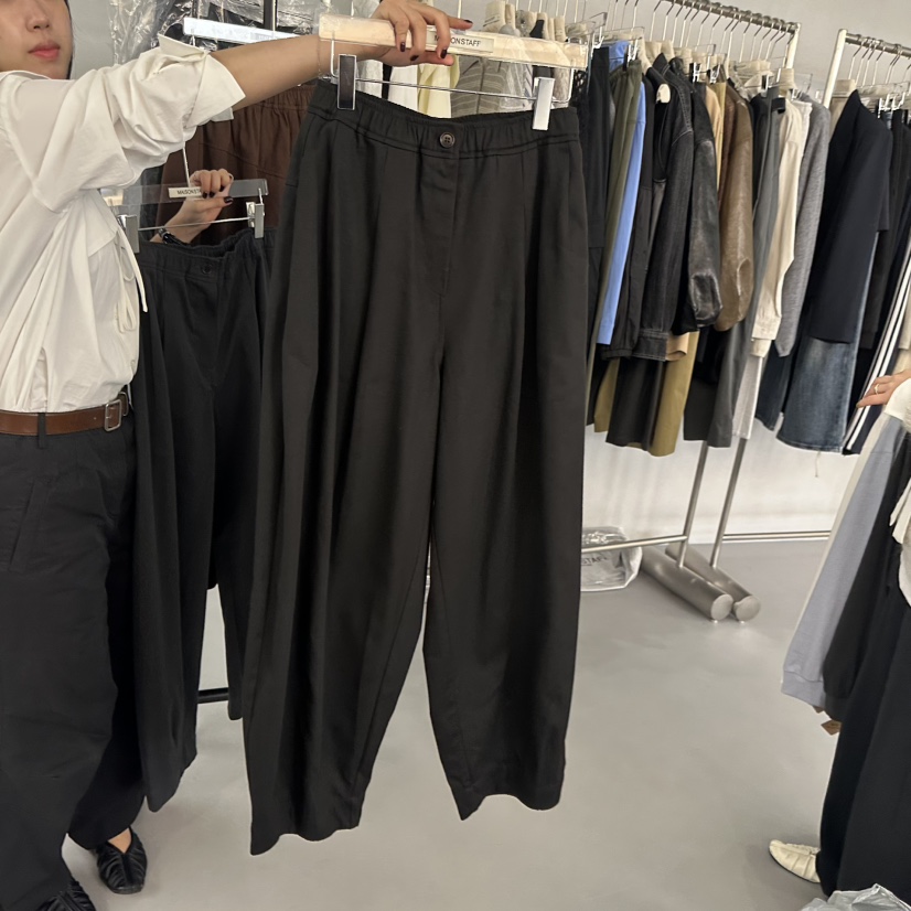 DOUBLE STANDARD/LE SMOKING/MAISONSTAFF韓國直郵㊣女士新品熱賣休閑褲兔子MAISONSTAFF休閑褲圖色3