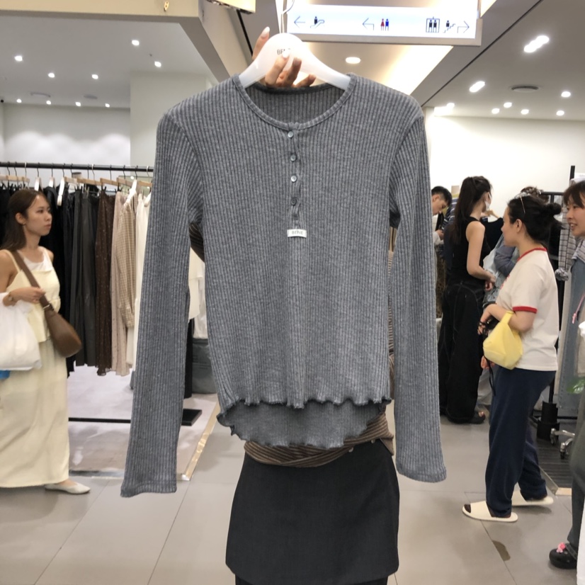 BENE韓國代購㊣女裝新品真品職業人氣時尚熱賣25秋冬長袖T恤BENE長袖T恤圖色5