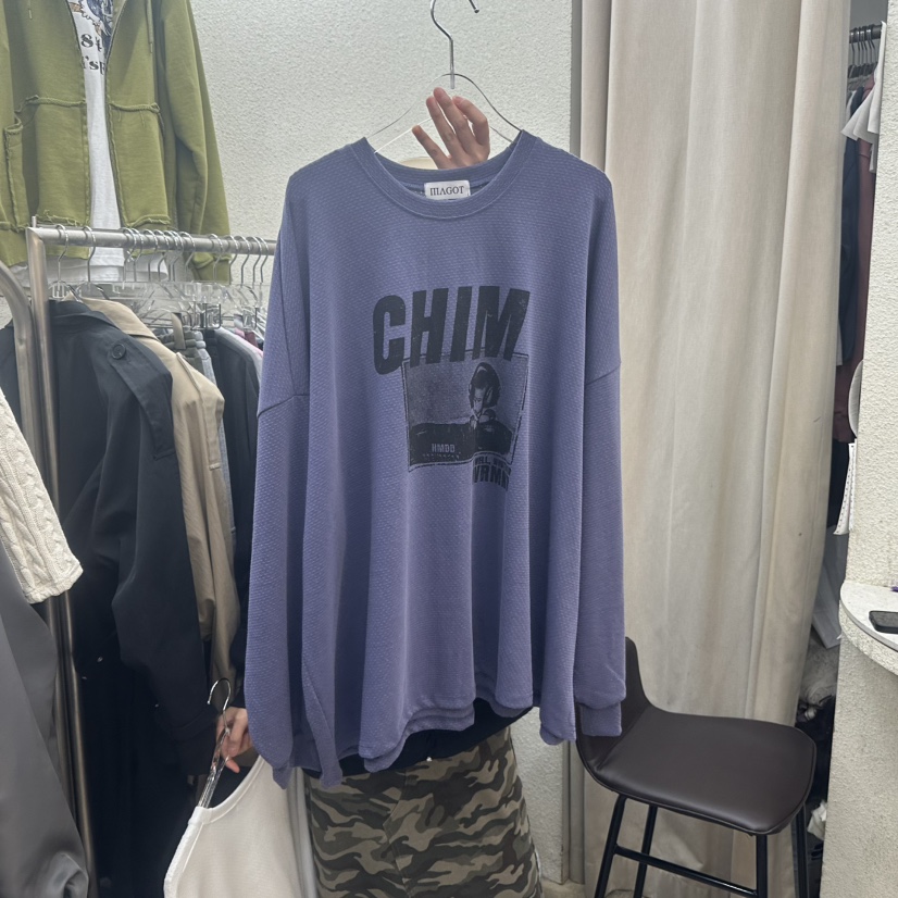 MAGOT韓國直郵㊣女裝新款25秋冬休閑時尚職業長袖T恤不含披肩IIIΛGOT/MAGOT長袖T恤圖色2