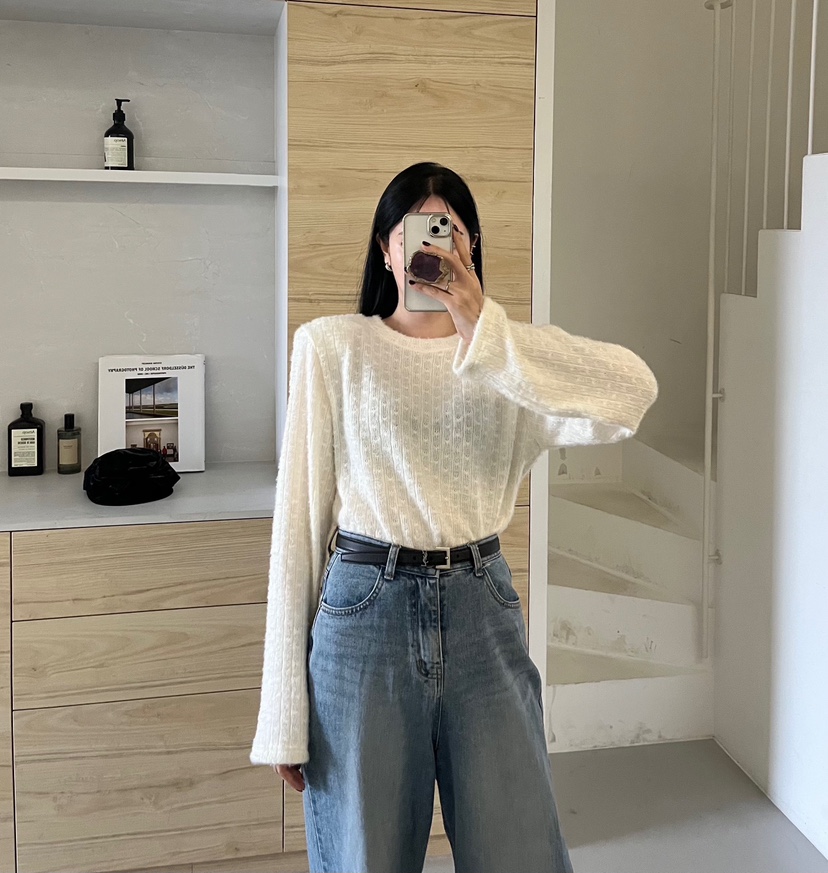 AMUSE SEOUL東大門㊣實拍女士新品時尚真品推薦休閑針織衫AMUSE SEOUL針織衫