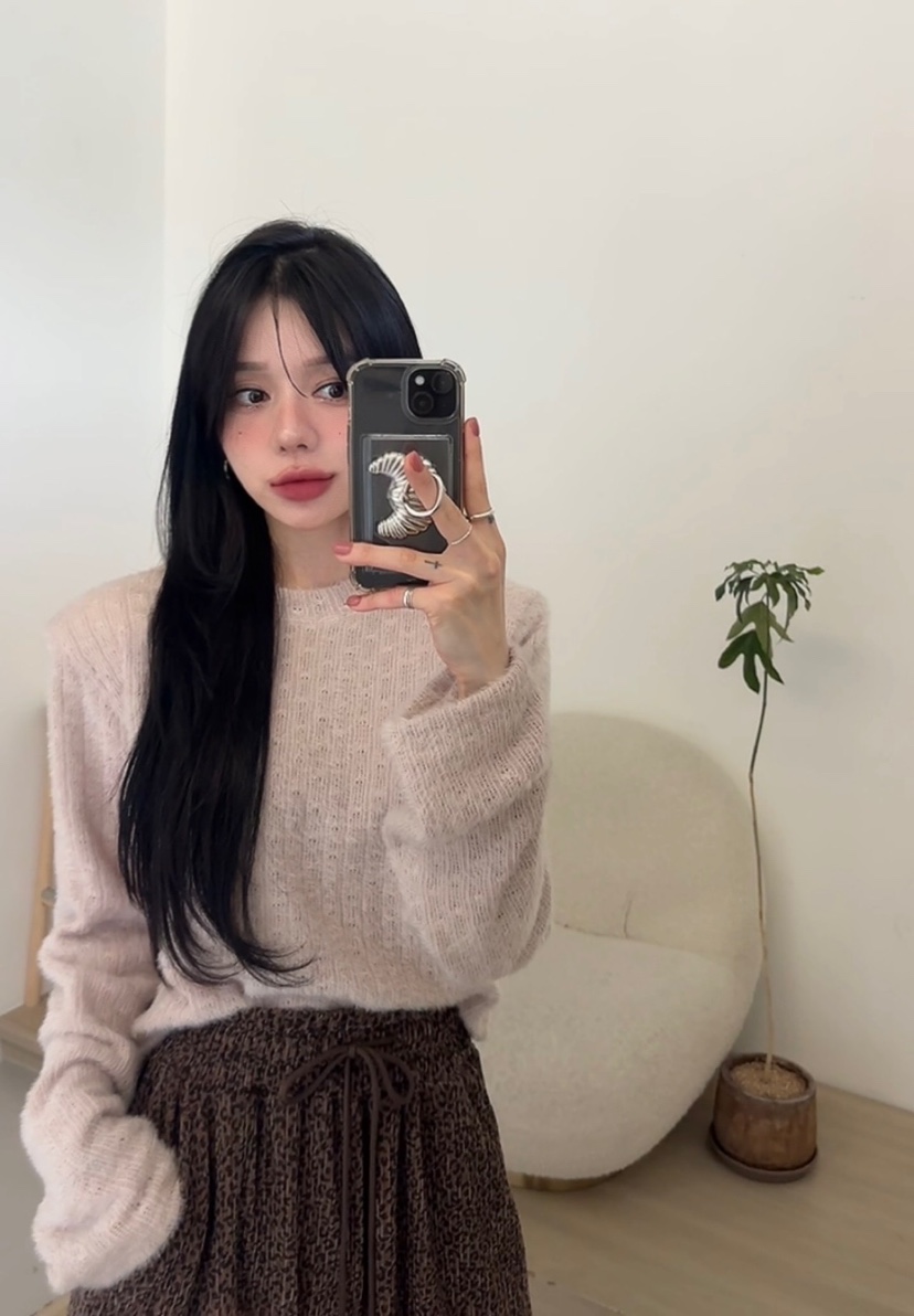 AMUSE SEOUL東大門㊣實拍女士新品時尚真品推薦休閑針織衫AMUSE SEOUL針織衫