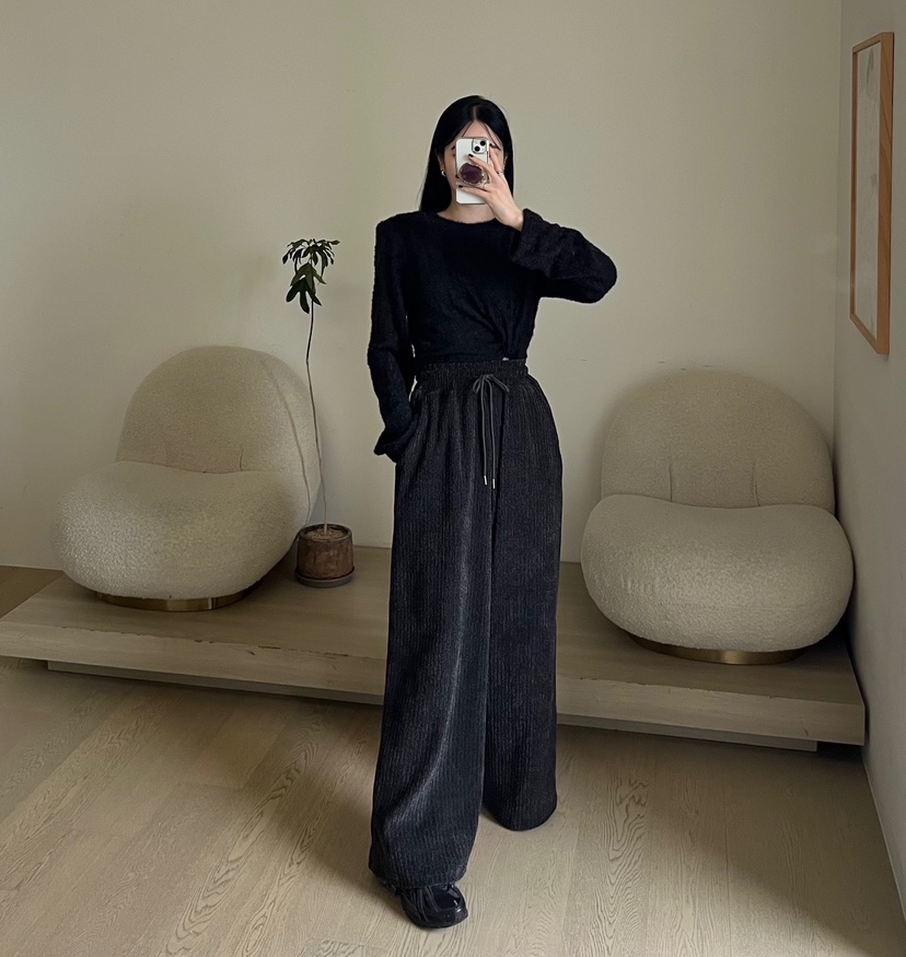 AMUSE SEOUL韓國代購㊣女裝新品人氣時尚熱賣職業推薦休閑褲AMUSE SEOUL休閑褲