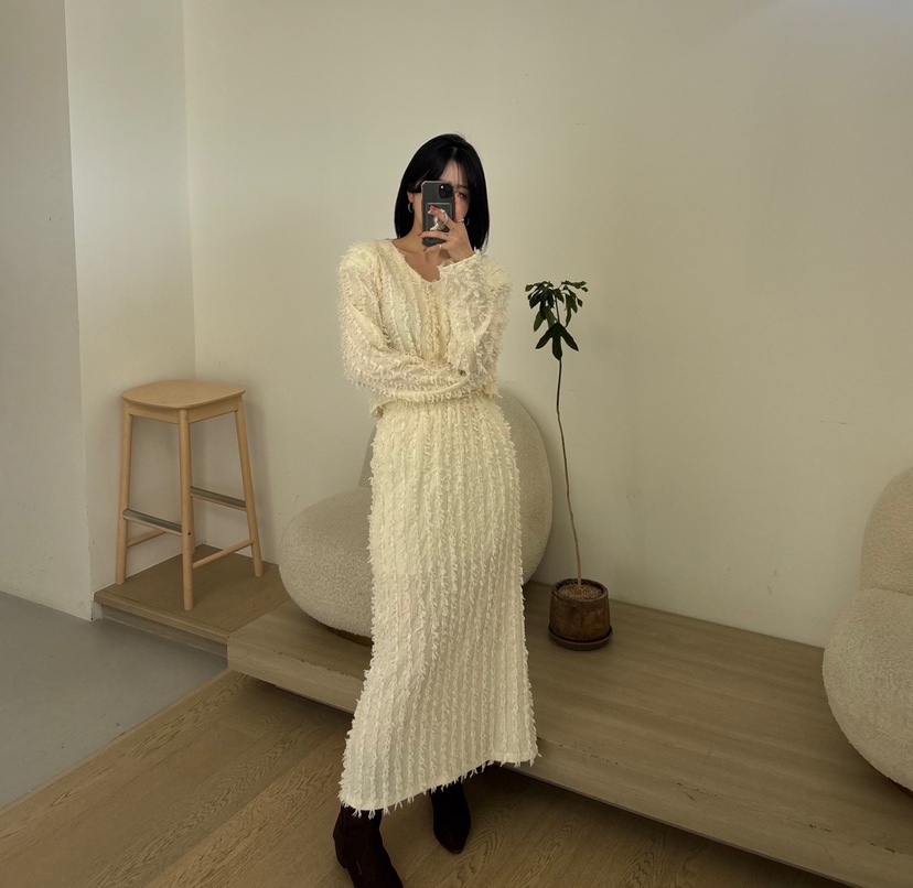 AMUSE SEOUL東大門㊣代購女士新款人氣時尚25秋冬職業長裙AMUSE SEOUL長裙