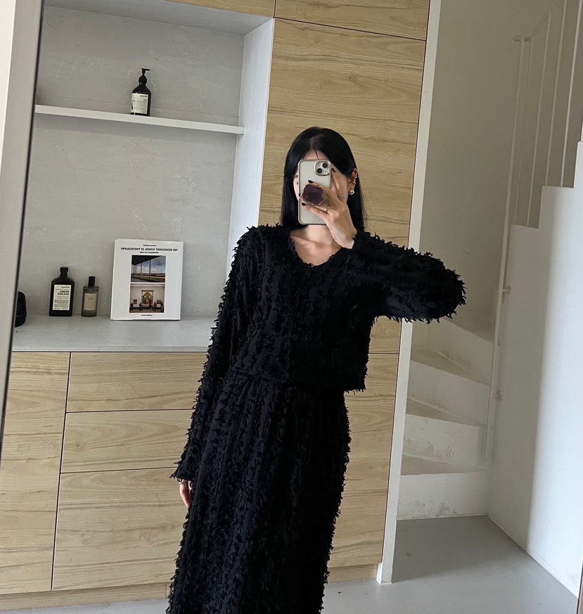 AMUSE SEOUL東大門㊣代購女士新款人氣時尚25秋冬職業長裙AMUSE SEOUL長裙