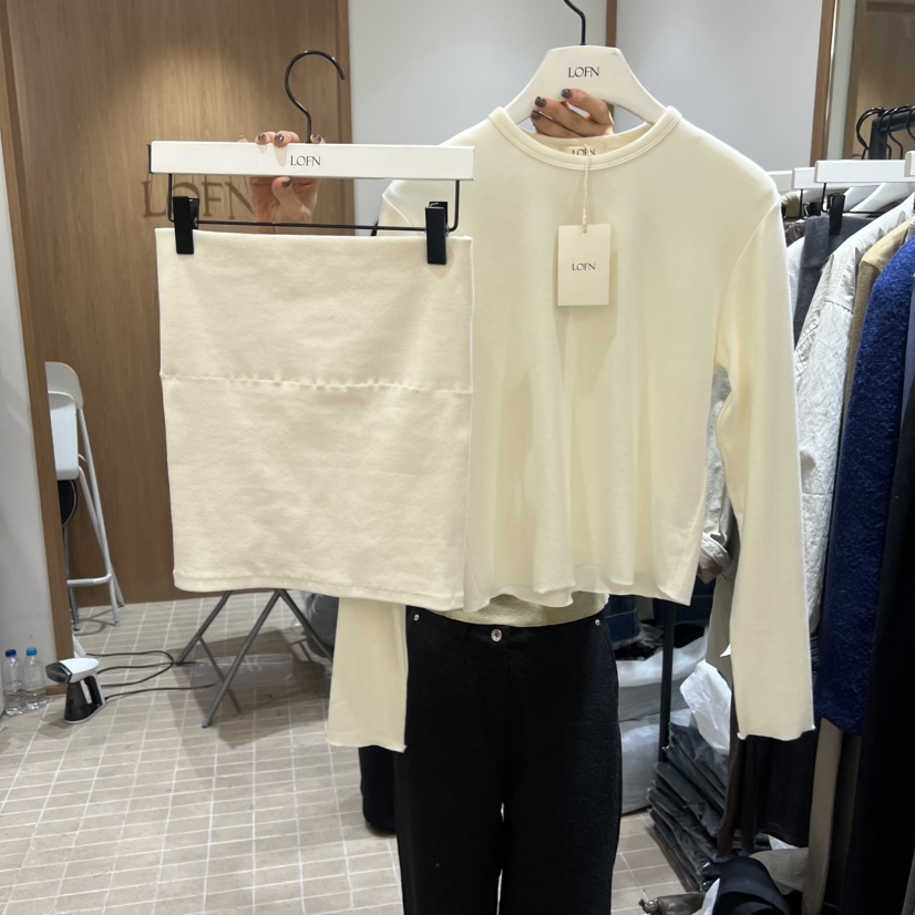 LOFN東大門㊣實拍女裝新品真品25秋冬職業休閑時尚推薦套裝LOFN套裝圖色2
