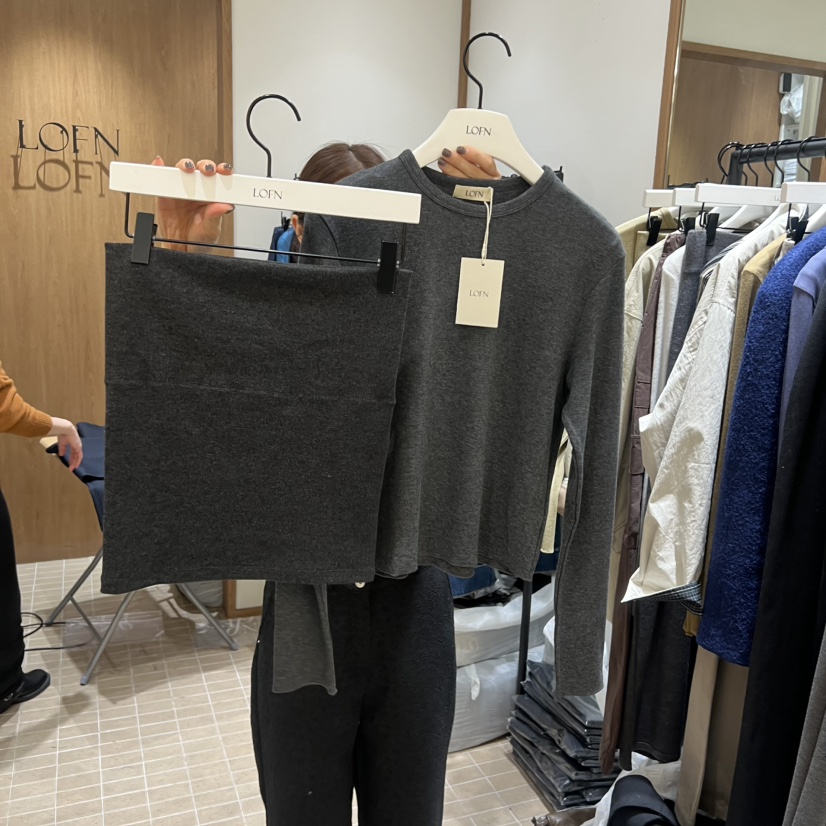 LOFN東大門㊣實拍女裝新品真品25秋冬職業休閑時尚推薦套裝LOFN套裝圖色4