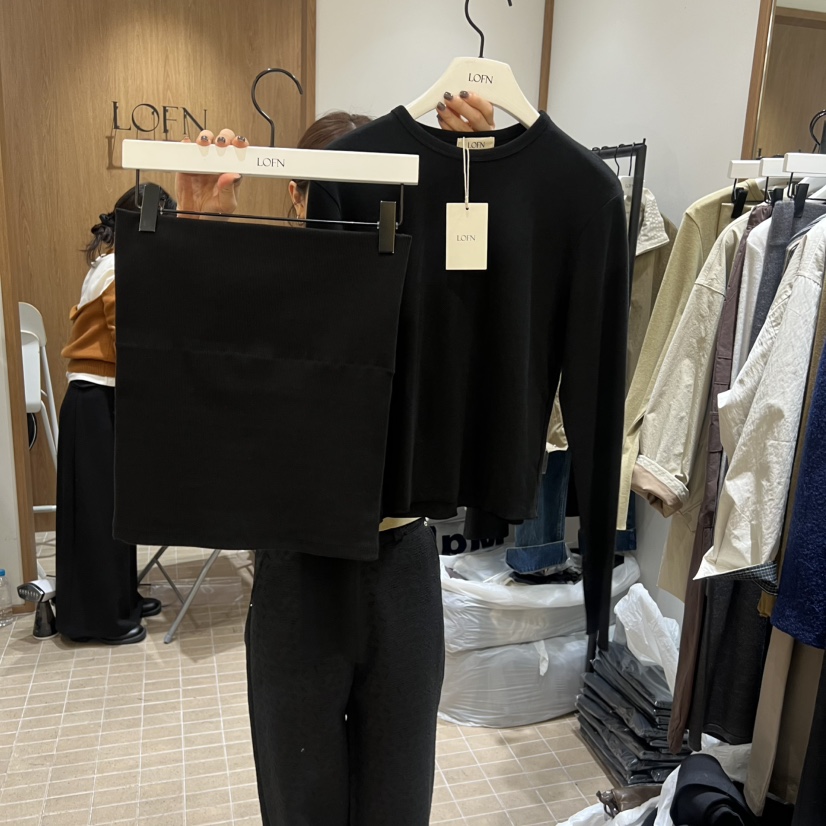 LOFN東大門㊣實拍女裝新品真品25秋冬職業休閑時尚推薦套裝LOFN套裝圖色5