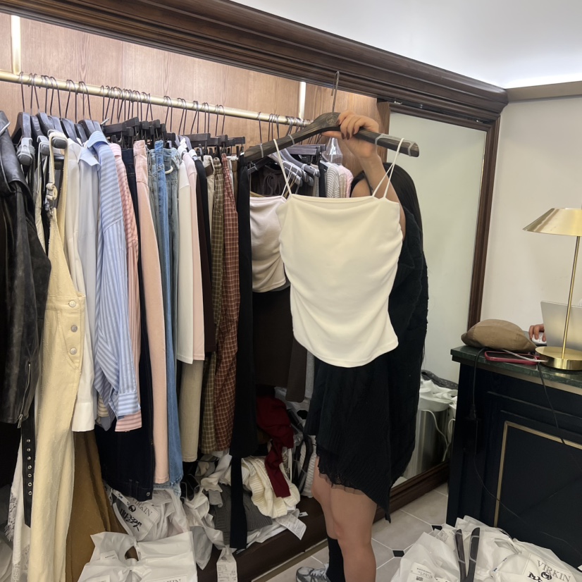 VIRKIN東大門㊣代購女士新款人氣推薦25秋冬熱賣真品吊帶背心VIRKIN吊帶/背心