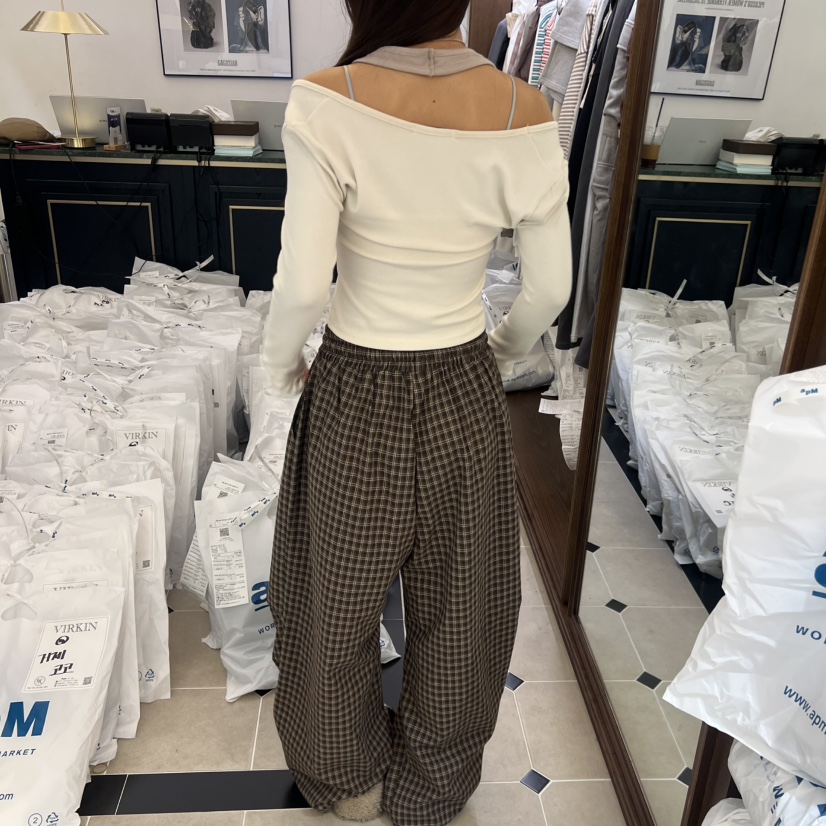 VIRKIN東大門㊣代購女裝新品推薦熱賣職業真品時尚25秋冬休閑褲VIRKIN休閑褲
