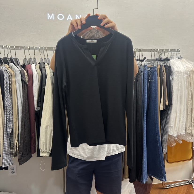 MOANA東大門㊣實拍女裝新品真品25秋冬人氣時尚推薦長袖T恤MOANA長袖T恤圖色3