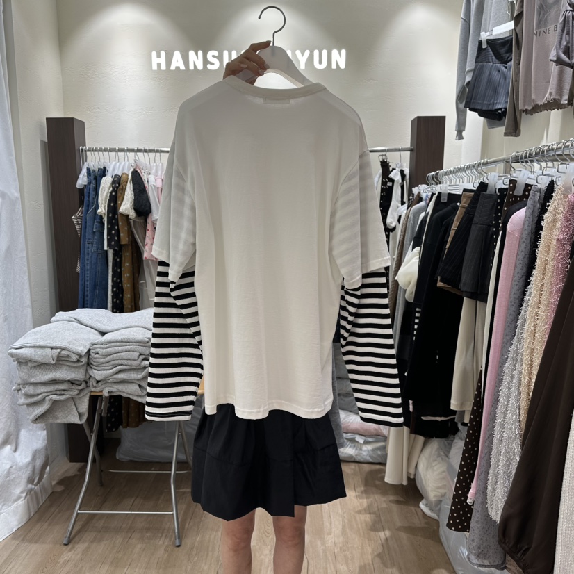 HANSUNGHYUN東大門㊣代購女裝新品人氣休閑真品職業長袖T恤HANSUNGHYUN長袖T恤
