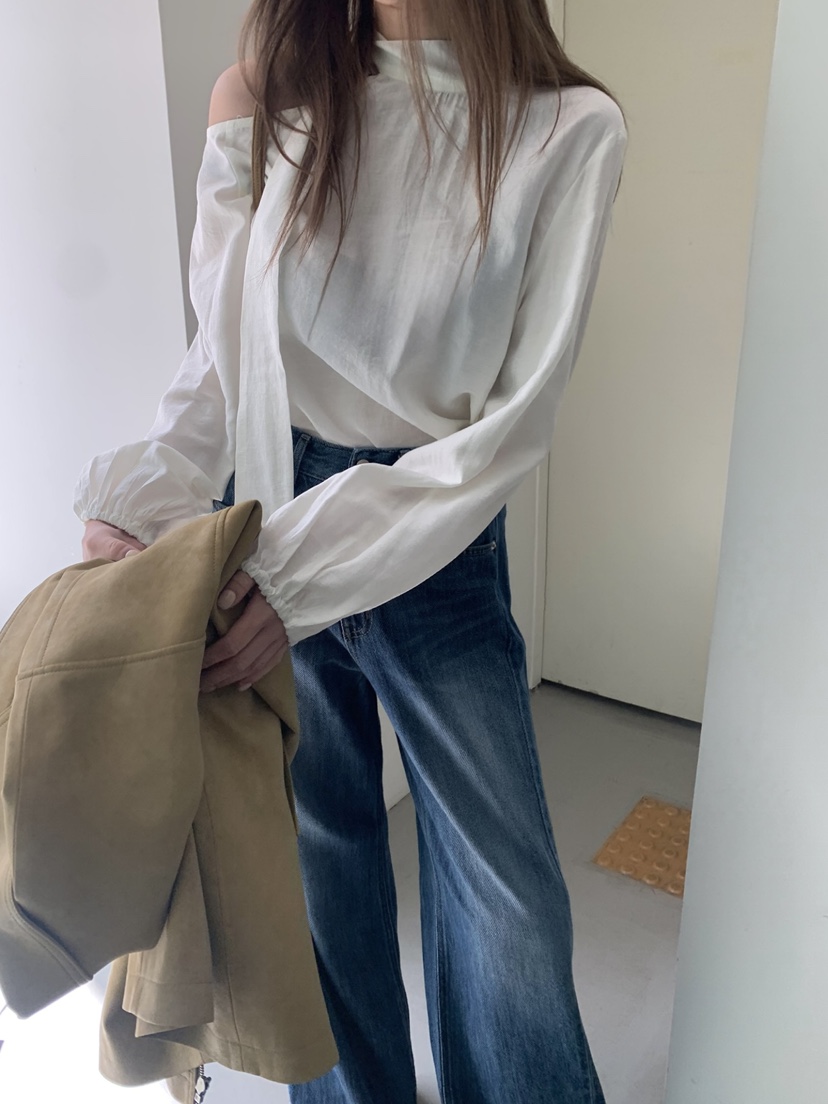 SHOP POSTER東大門㊣直郵女裝新款推薦休閑25秋冬襯衫蕾絲衫SHOP_POSTER襯衫/蕾絲衫