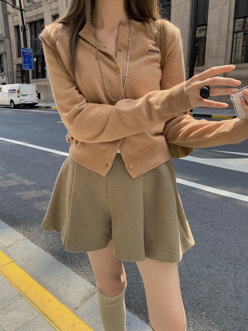 SHOP POSTER韓國直郵㊣女士新品人氣時尚熱賣針織衫開襟衫SHOP_POSTER針織衫