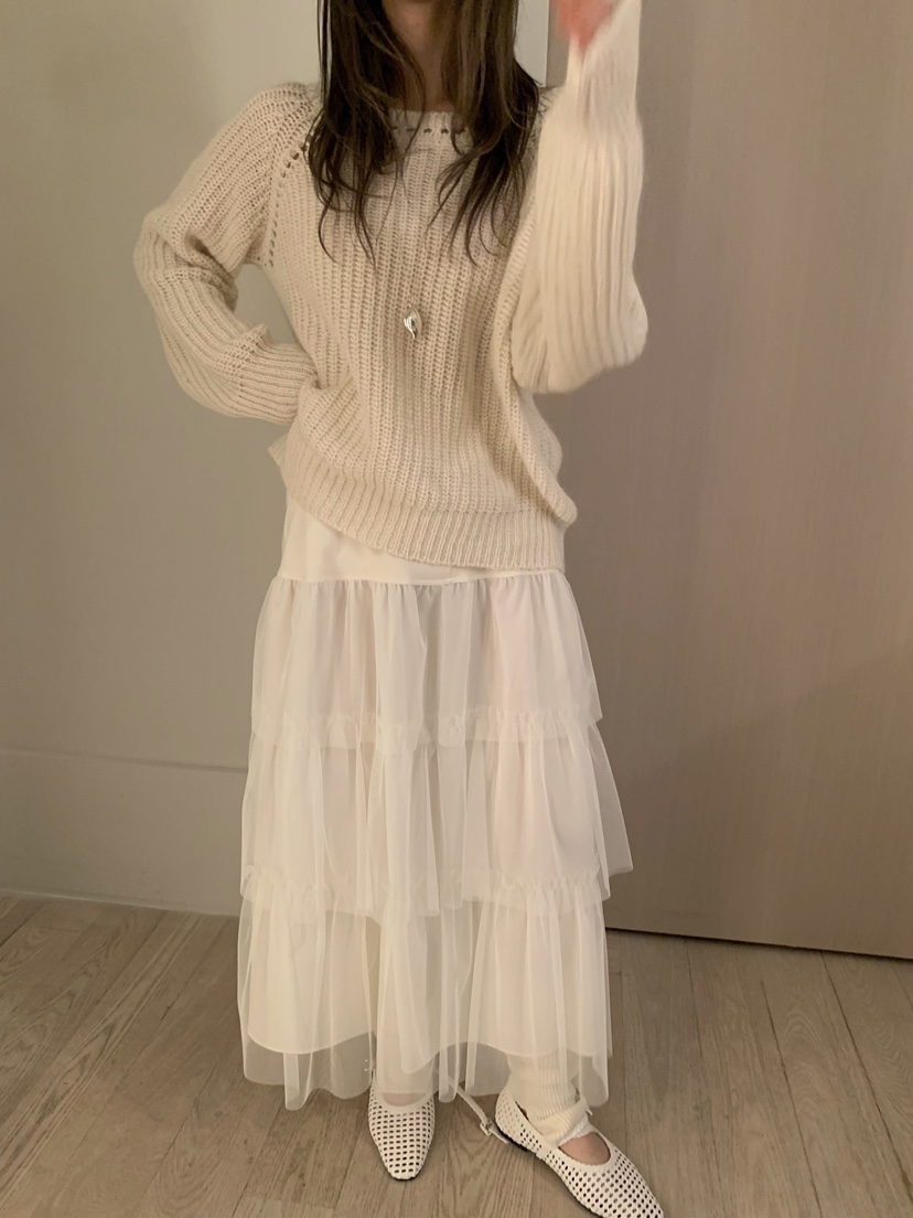 SHOP POSTER東大門㊣代購女裝新品熱賣半身裙中短裙荷葉邊SHOP_POSTER半身裙/中短裙