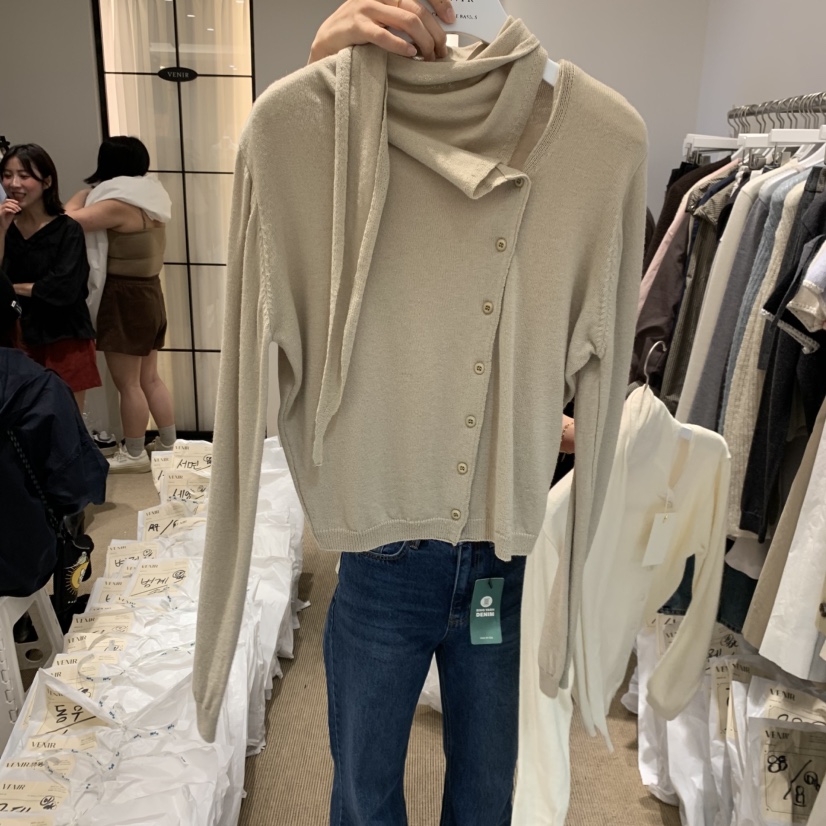 VENIR-a韓國代購㊣女士新款職業真品25秋冬休閑時尚針織衫VENIR-a針織衫圖色1