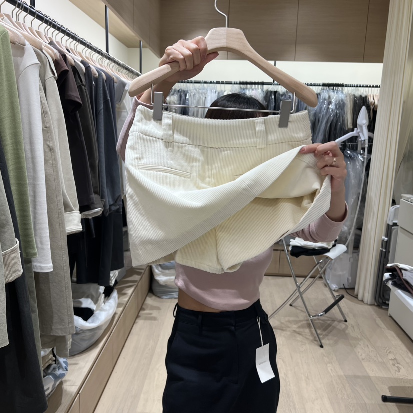 MEMOIRE東大門㊣實拍女士新品25秋冬熱賣真品推薦裙褲燈芯絨MEMOIRE裙褲