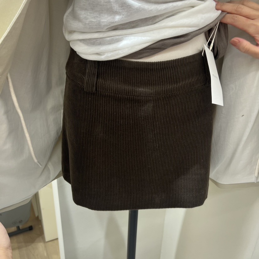 MEMOIRE東大門㊣實拍女士新品25秋冬熱賣真品推薦裙褲燈芯絨MEMOIRE裙褲圖色3