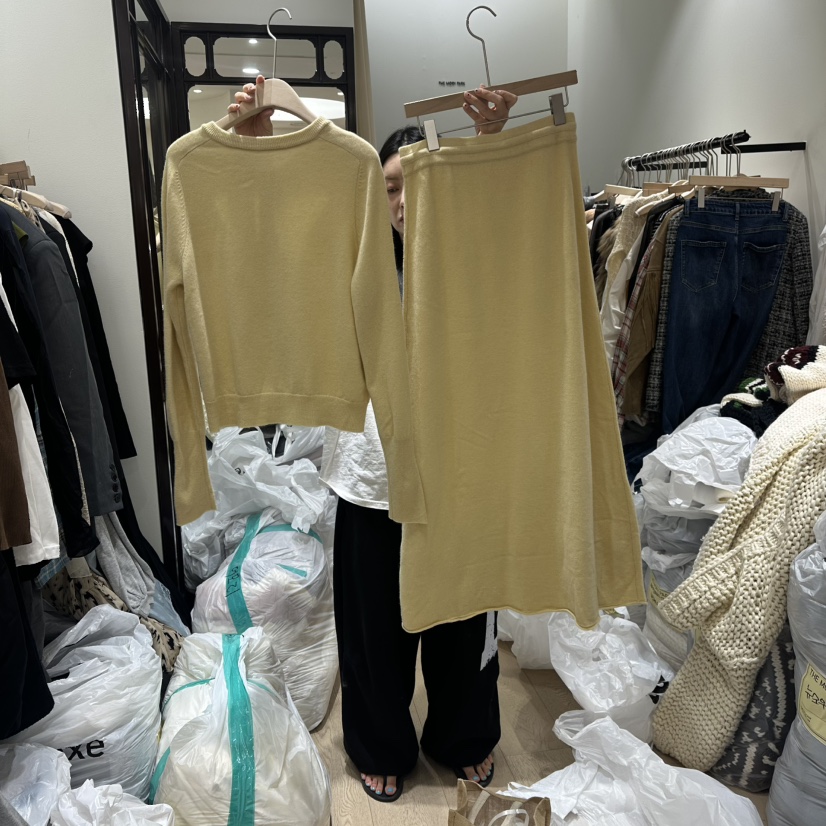 THEMORYPARK韓國直郵㊣女裝新品人氣25秋冬時尚熱賣套裝兩件套THE MORY PARK套裝