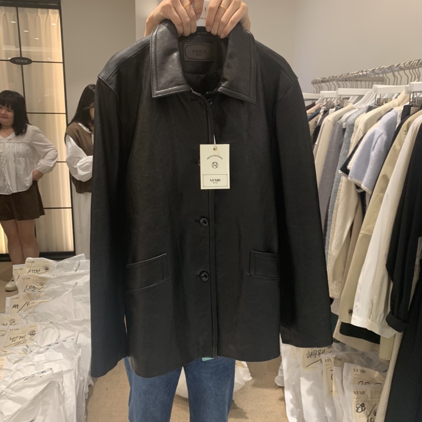 VENIR-a東大門㊣直郵女裝新品職業休閑熱賣時尚人氣皮衣皮革VENIR-a皮衣
