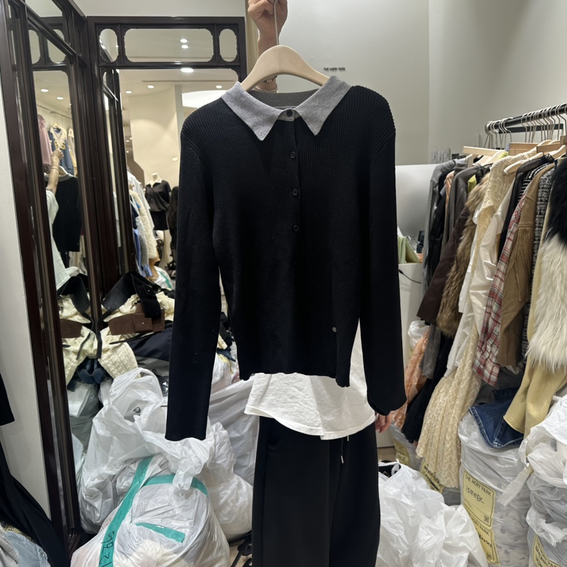 THEMORYPARK韓國代購㊣女裝新品職業推薦真品休閑人氣針織衫THE MORY PARK針織衫圖色2