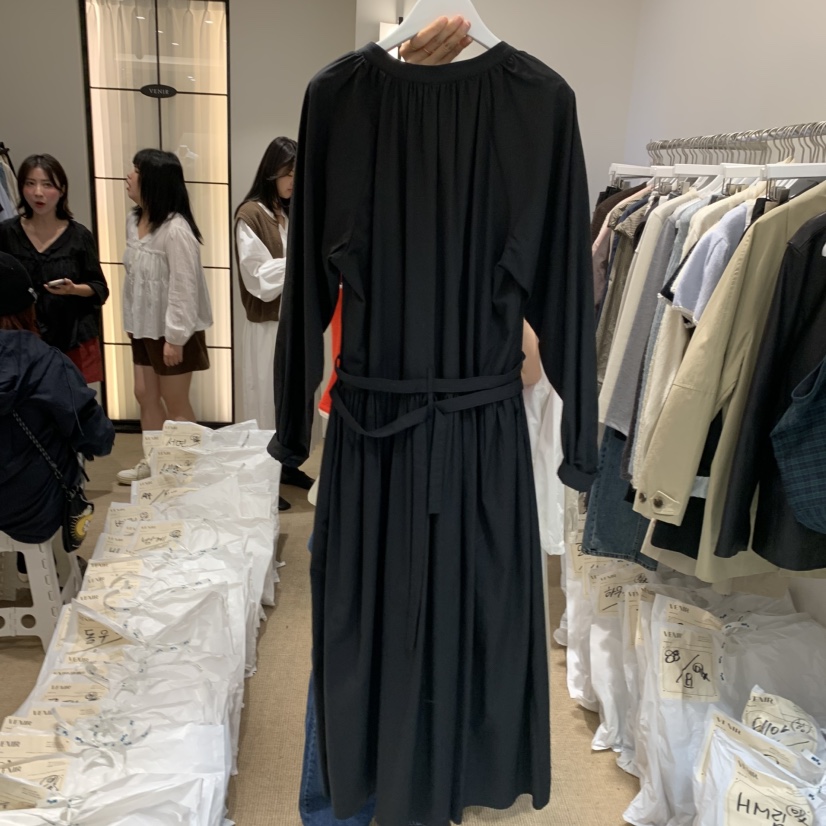 VENIR-a東大門㊣代購女士新款真品熱賣推薦時尚25秋冬連衣裙VENIR-a連衣裙