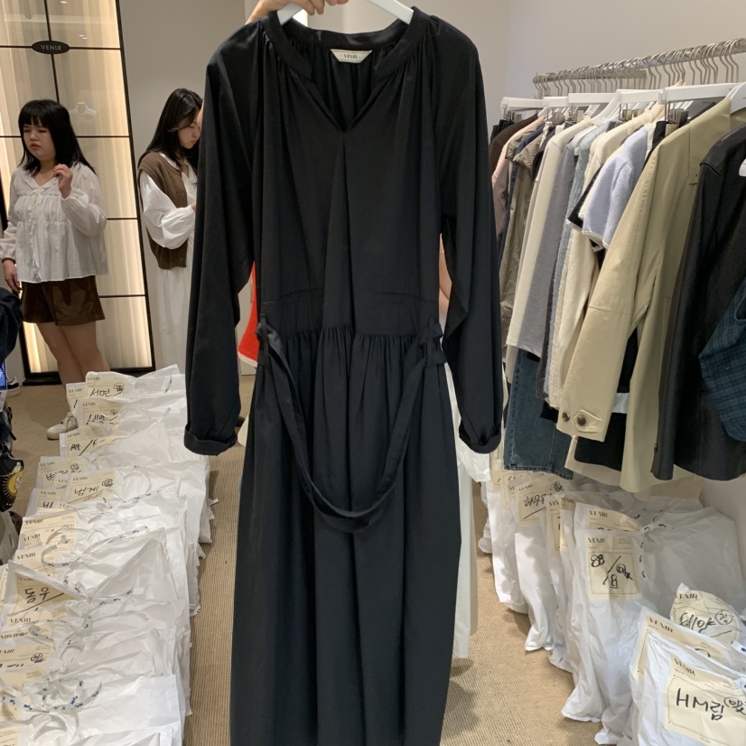 VENIR-a東大門㊣代購女士新款真品熱賣推薦時尚25秋冬連衣裙VENIR-a連衣裙圖色3