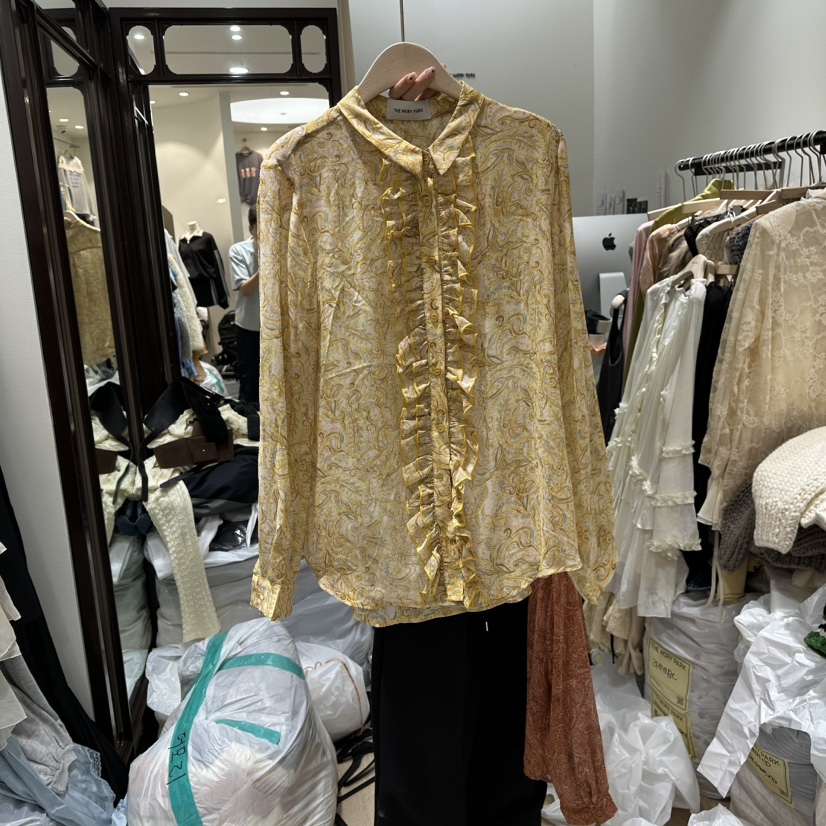 THEMORYPARK東大門㊣直郵女裝新品熱賣休閑人氣25秋冬襯衫蕾絲衫THE MORY PARK襯衫/蕾絲衫圖色2