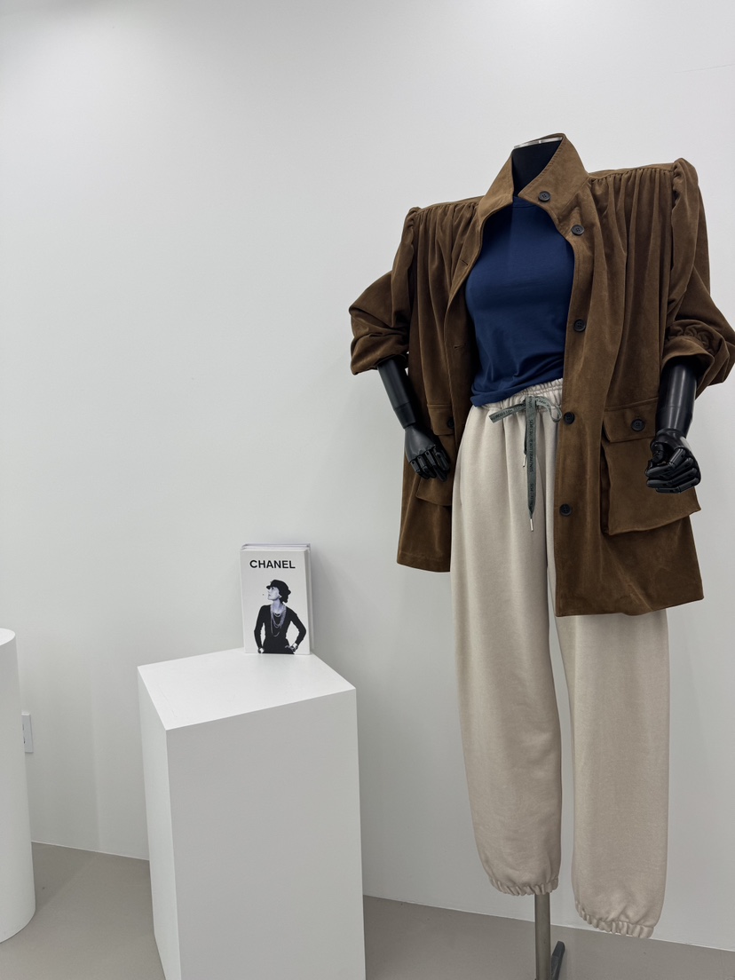 RED-A東大門㊣代購女士新品推薦時尚職業人氣25秋冬夾克絨面革RED-A夾克