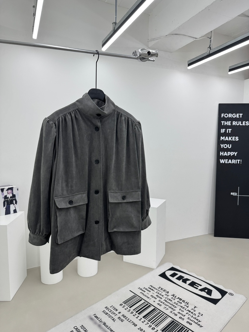 RED-A東大門㊣代購女士新品推薦時尚職業人氣25秋冬夾克絨面革RED-A夾克圖色3